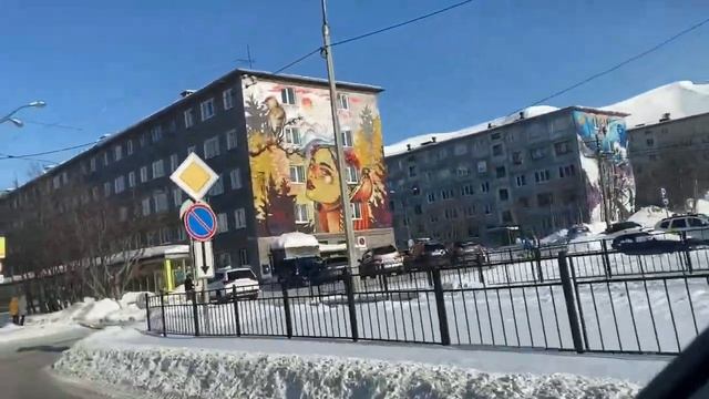 Влог Кировск 2020, горы и снежная деревня,  горнолыжный курорт, поездка на снегоходах в Хибины