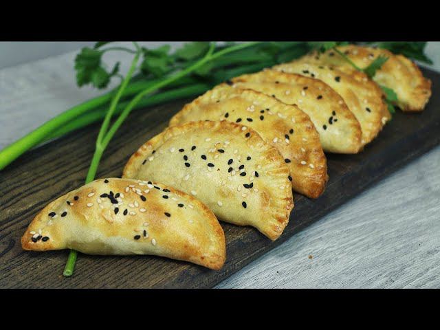 Аппетитные пирожки с мясом в духовке. Тонкое тесто и сочная начинка смотреть онлайн