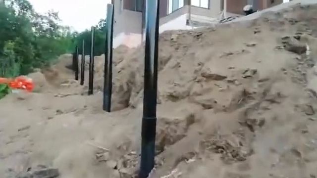 Винтовые сваи в Смоленске диаметром 133 под опорную стену. смотреть онлайн
