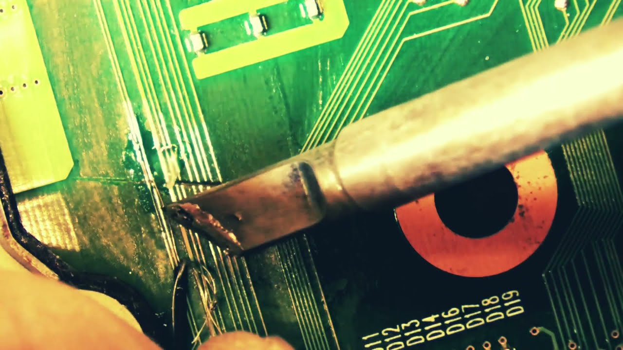 Восстановление дорожек на материнской плате смотреть онлайн