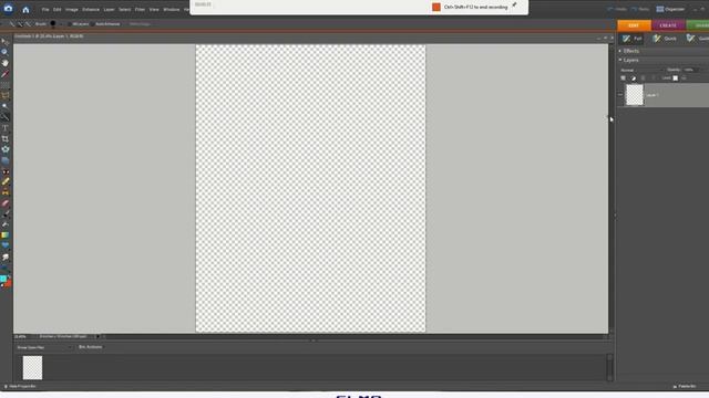 Creating your Blank Canvas 8 X 10 on Photoshop Elements смотреть онлайн