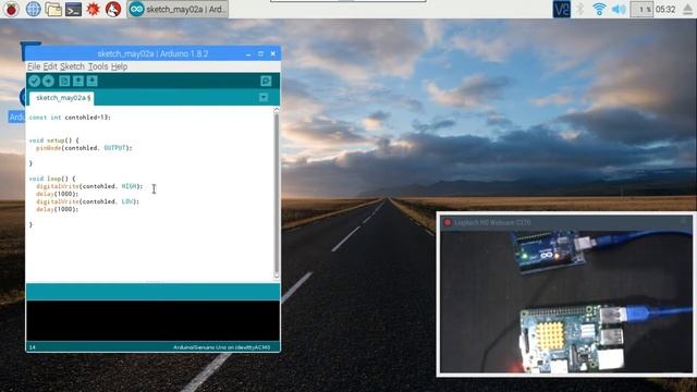 Raspberry Pi Arduino Blink LED смотреть онлайн