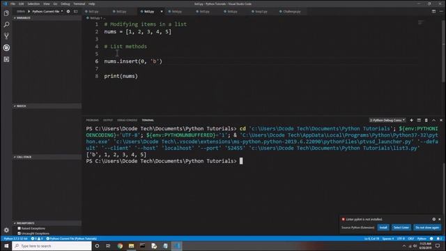 Lists - Python смотреть онлайн