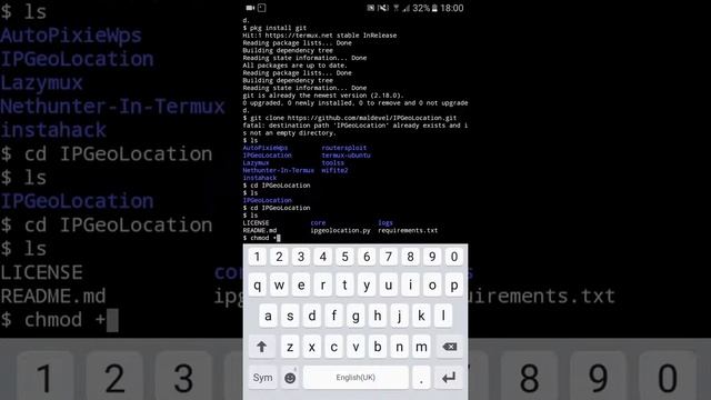 How to install and use IPGeoLocation on Termux[ANDROID] NOROOT смотреть онлайн