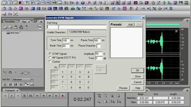 20. Generate Silens и DTMF сигналов в Adobe Audition | Auditionrich.com смотреть онлайн