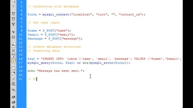 Contact us form in PHP смотреть онлайн