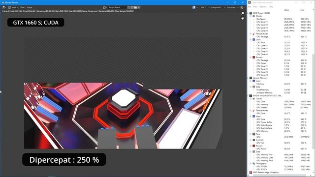 CPU vs CUDA vs OptiX in Cycles Blender Render смотреть онлайн