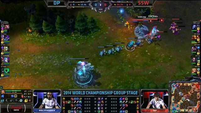 Dark Passage vs Samsung White | Game 1 Group A S4 LOL World Championship 2014 Day 2 | DP vs SSW D2G смотреть онлайн