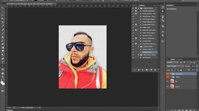 how to add action cartoon automatically making your picture effect cartoon on photoshop смотреть онлайн