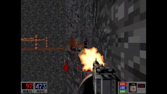 Blood: Cryptic Passage (DOSBox) - E5M7 Mountain Pass - All Secrets - HD 720p смотреть онлайн