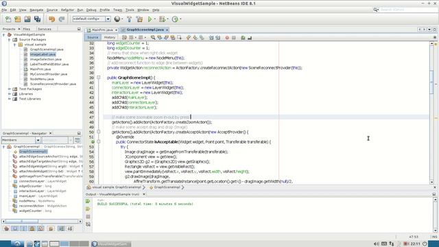 NetBeans Demo : Visual Library Sample with Drag and Drop Widget смотреть онлайн