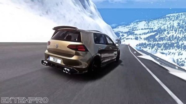 Icy Road Slippery Slope - BeamNG drive