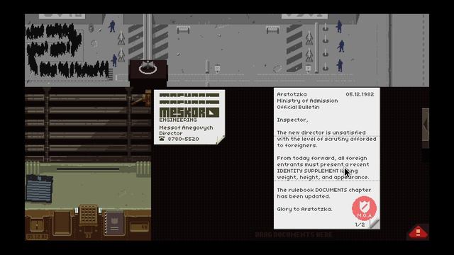 Rogue Plays Papers Please! [006] - M. Vonel and the Price of Honesty смотреть онлайн