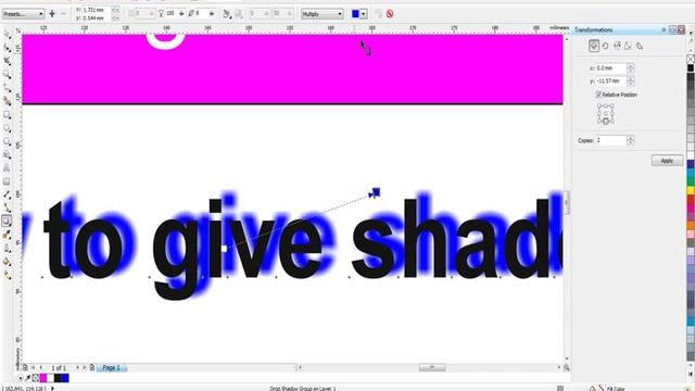 CorelDraw Shadow Effect Tutorial смотреть онлайн