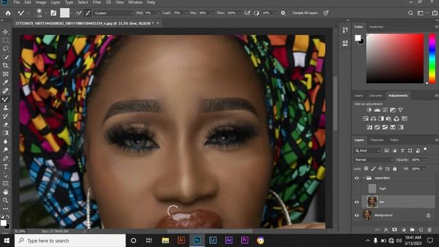 Skin Retouching For Beginner Photoshop Tutorial | Frequency Separation смотреть онлайн