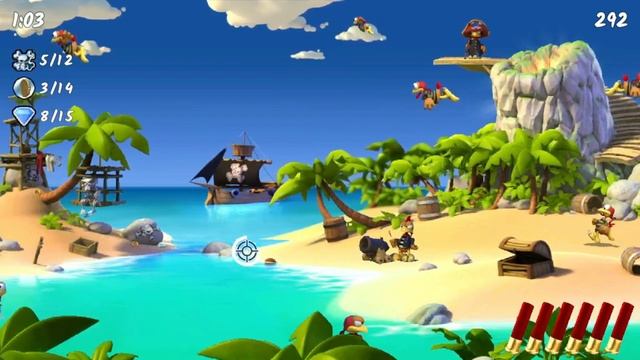 Moorhuhn Piraten - Crazy Chicken Pirates | PORTUGUÊS смотреть онлайн