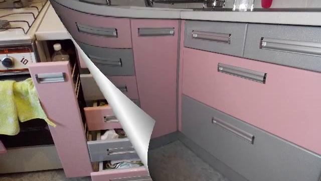 Сборка мебели. Кухня в "хрущёвку" Фасад МДФ. смотреть онлайн