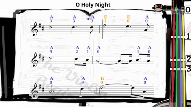O Holy Night | Violin SHEET MUSIC [With Fingerings] [Level 3] смотреть онлайн