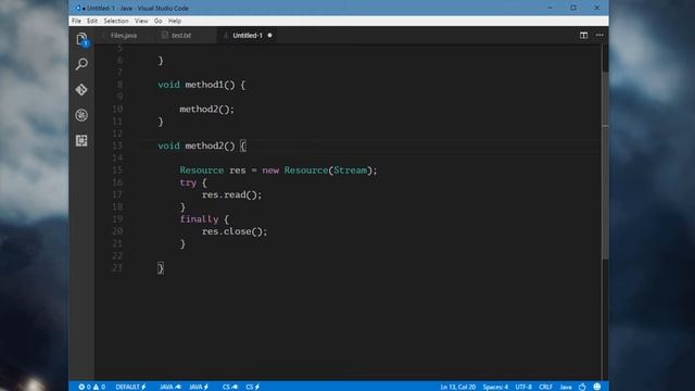47 - try-with-resources, finally, throws ( read a text file ) | Java Tutorials смотреть онлайн