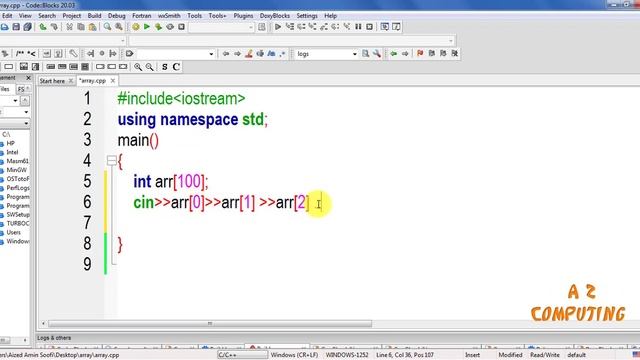 Array Initialization || Use of For Loop with Array смотреть онлайн