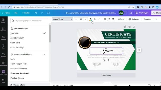 HOW TO MAKE A CERTIFICATE ON CANVA 2024 смотреть онлайн