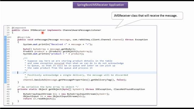 Spring Boot Messaging: Sending and Receiving Product Object with RabbitMQ with Manual Acknowledgmen смотреть онлайн