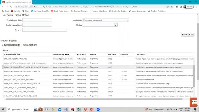 Oracle HCM Performance Management Setup Overview of Profile Options | HCM Employee Performance BISP смотреть онлайн