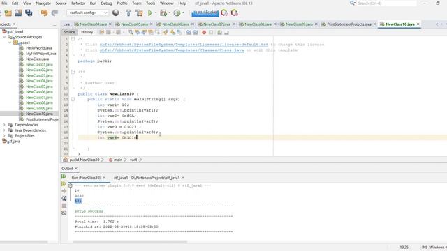 تعلم البرمجة - بلغة جافا بالعربي 012 - (Number Literals) Learning Java Programming Lang. смотреть онлайн