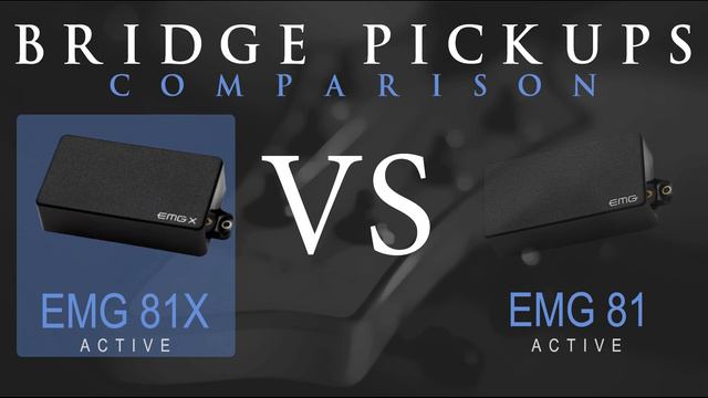 EMG 81X vs EMG 81 - Active Bridge Pickup Guitar Comparison / Demo смотреть онлайн
