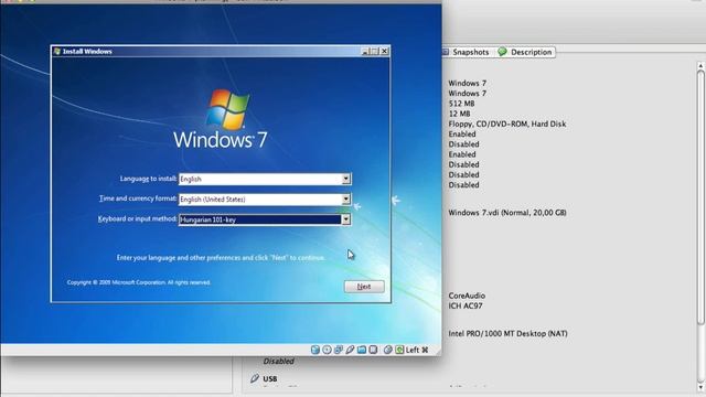 Install Windows 7 on Mac OS X with VirtualBox смотреть онлайн