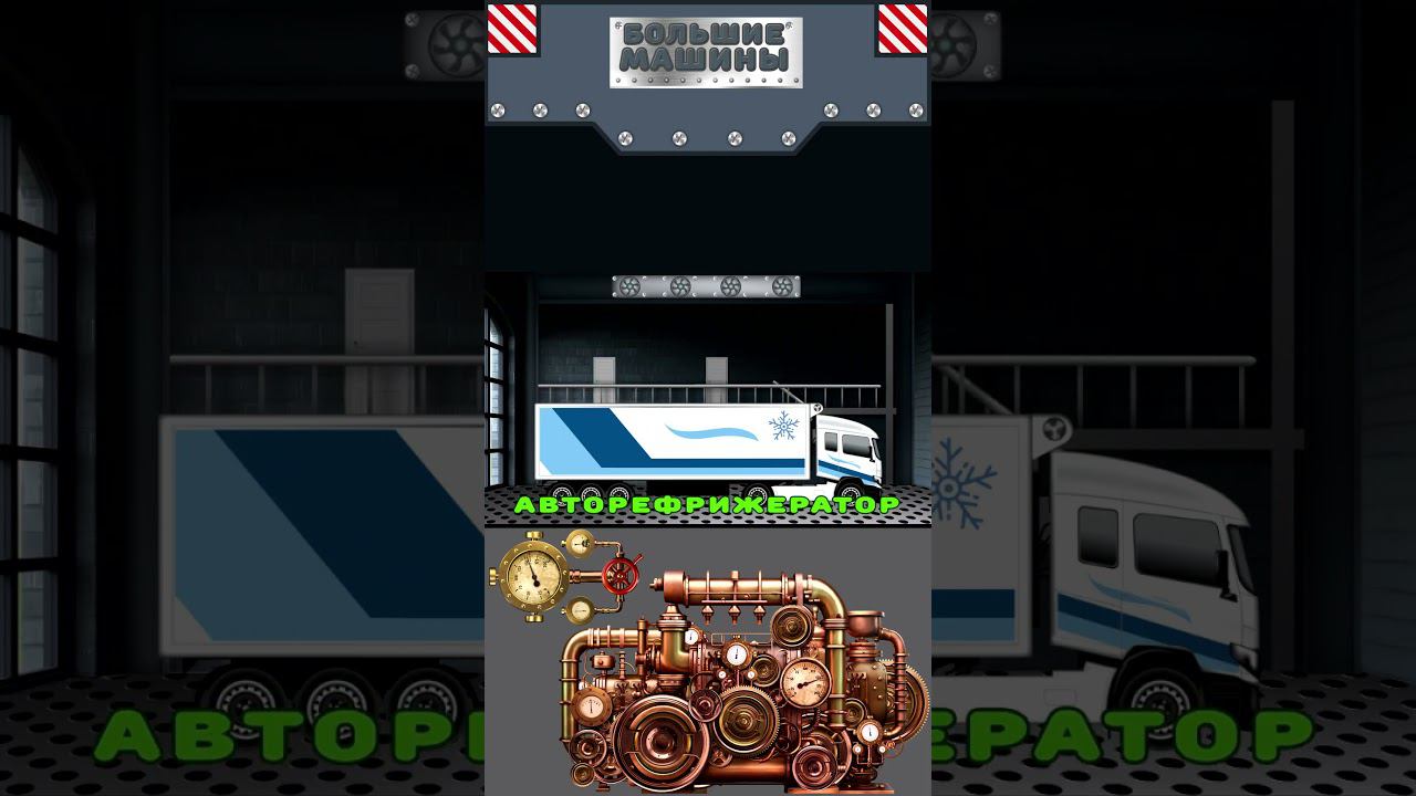 Большие машины - Грузовик - Авторефрежиратор - Крошка Антошка #мультикипромашинки #крошкаантошка смотреть онлайн
