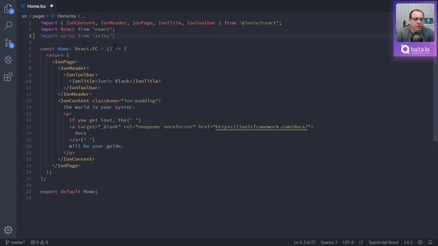 React com Ionic e TypeScript ? | por André Baltieri #balta.io смотреть онлайн
