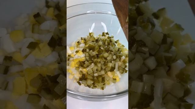 Салат с печенью трески