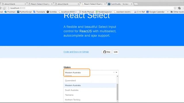 react-select aria extensions demo with ChromeVox смотреть онлайн