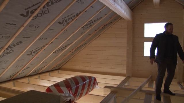 Дом шале из клеенного бруса в городе Санкт-Петербург. Компания Строй Артель.