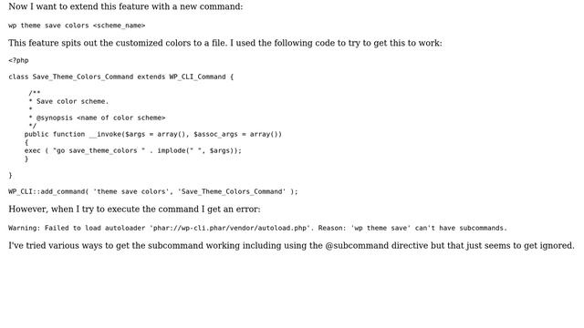 Wordpress: Creating a subcommand for custom wp-cli command смотреть онлайн