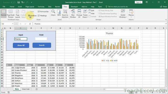Searchable Lists in Excel - Easy Method смотреть онлайн