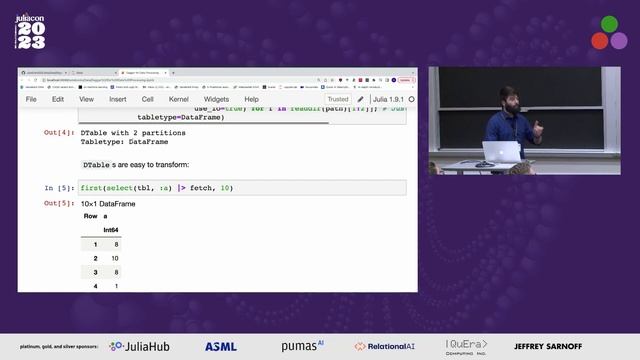 Parallelizing your data with Dagger and DTables | Julian Samaroo | JuliaCon 2023 смотреть онлайн