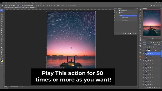 Star Trail effect in Photoshop | Learn Graphic Designing | Enroll Link in Description смотреть онлайн