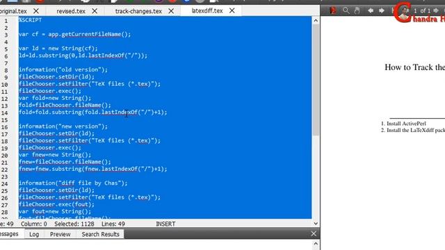 How to Track the Changes Made to the Document | LaTeXdiff | (LaTeX Tips/Solution- 22) смотреть онлайн