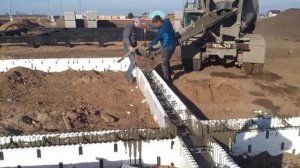 Несъемная опалубка из пенополистирола для фундамента