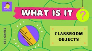 What's this?  School supplies | English Vocabulary Guessing Game for kids (ESL)