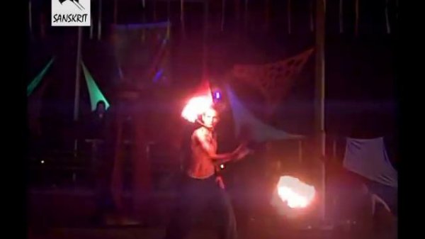 Фаер шоу  Fire show - SANSKRIT - Огненное шоу staff