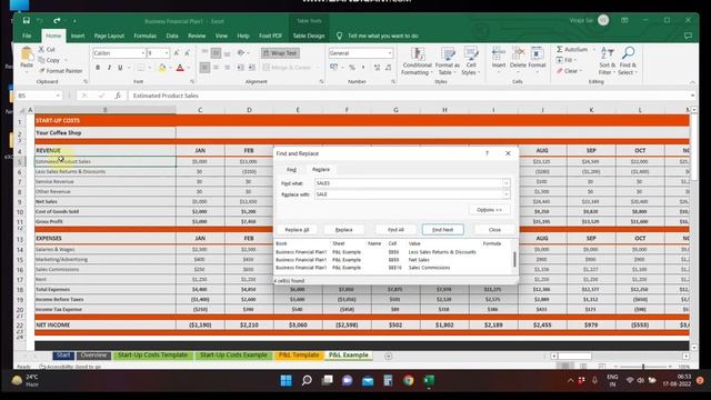 How to use Find and Replace options in excel 2019 in Telugu - eLearningTelugu смотреть онлайн