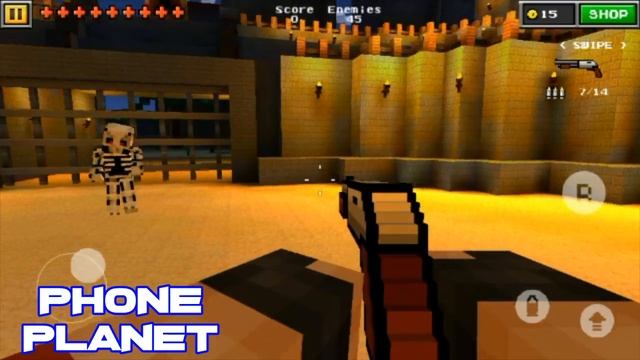 Обзор игры Pixel Gun 3D PRO MineCraft ed на ANDROID - Лучшие игры на андроид 2014 PHONE PLANET смотреть онлайн