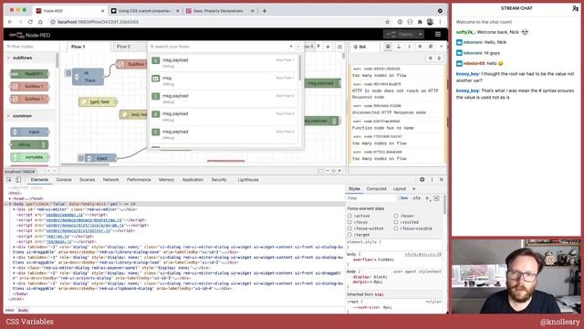 CSS Variables - developing node-red stream - 24th May 2021 смотреть онлайн