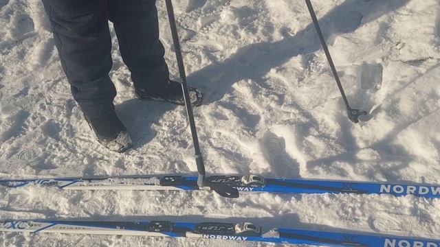 лыжи обзор Nordway. и катание новичка смотреть онлайн