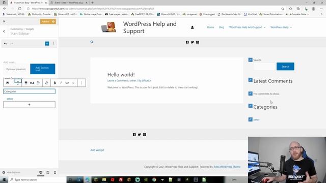 Lesson 6 l: Adding And Using Widgets On WordPress смотреть онлайн