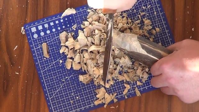 Нож от Федотова А. В. сталь Х12Ф1 - тест на деревяшке. смотреть онлайн