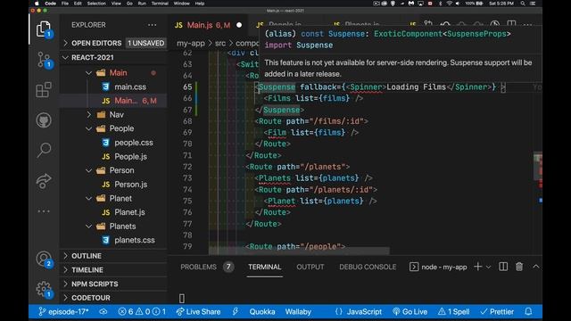 React 2021 Lazy Loading & Code Splitting Episode 17 смотреть онлайн